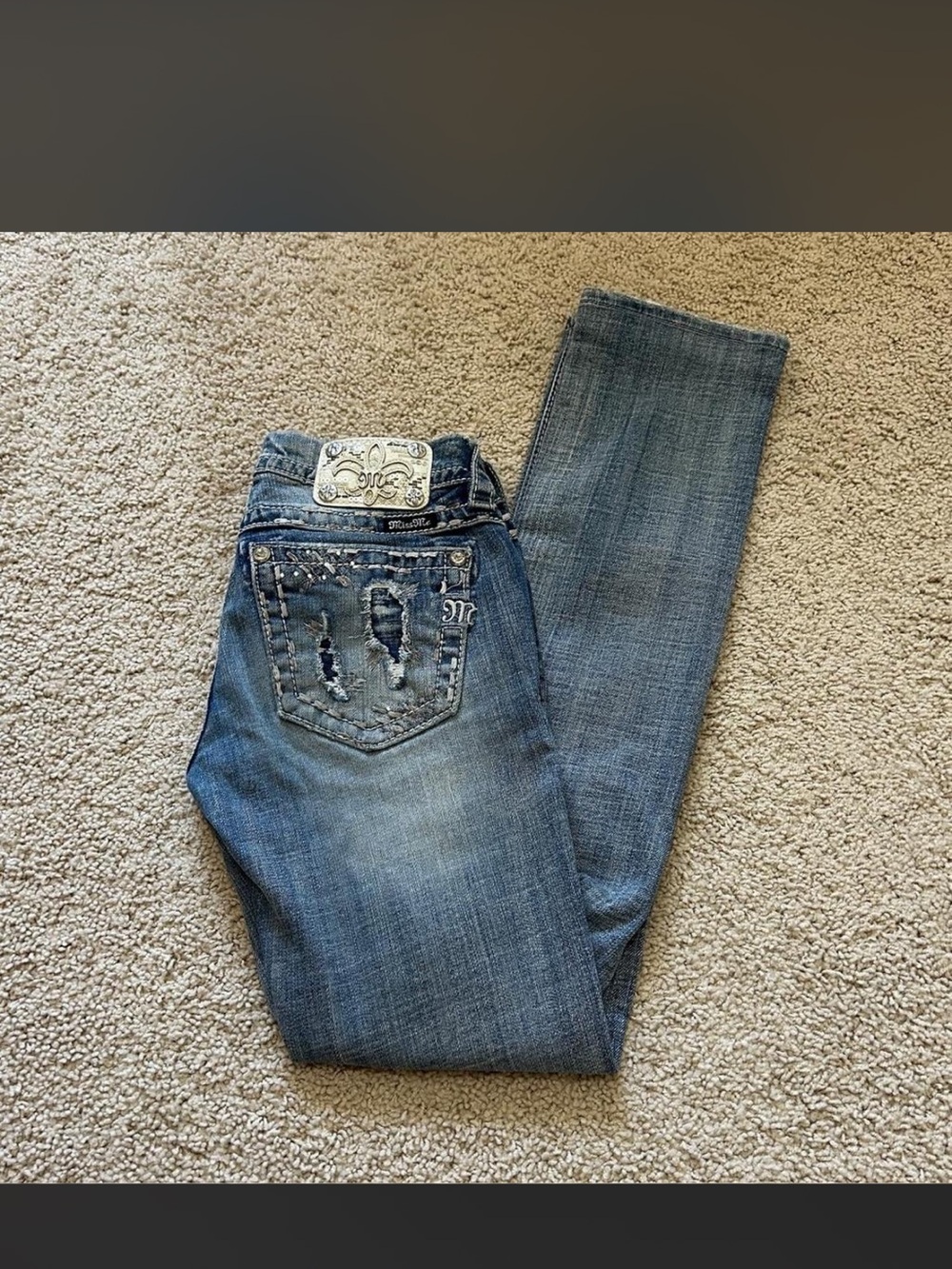 MissMe Low Rise Jeans - Picture 2 of 5